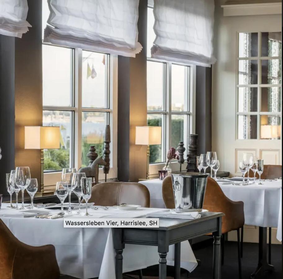 'Kapitaenslounge' Vollsanierte Fewo Mit Blick Auf Die Flensburger Foerde Harreslev Eksteriør billede